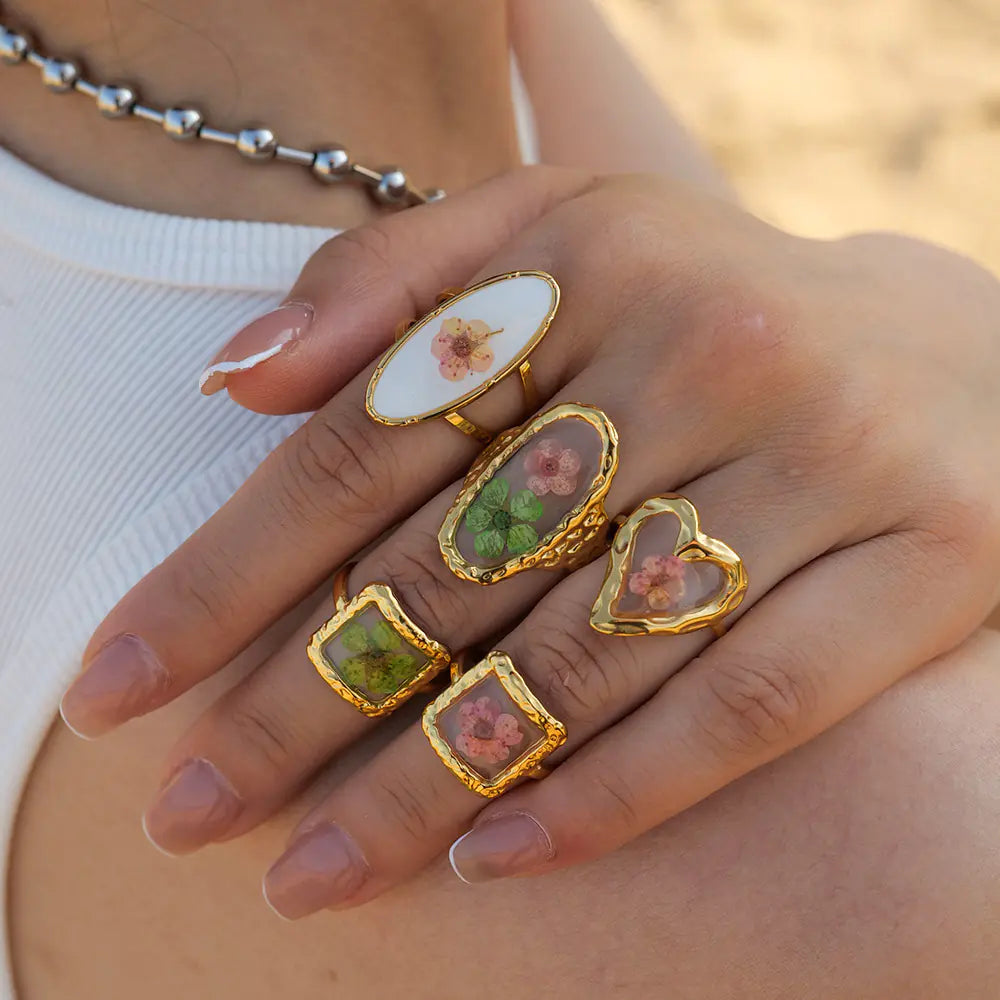 Golden Flower Ring