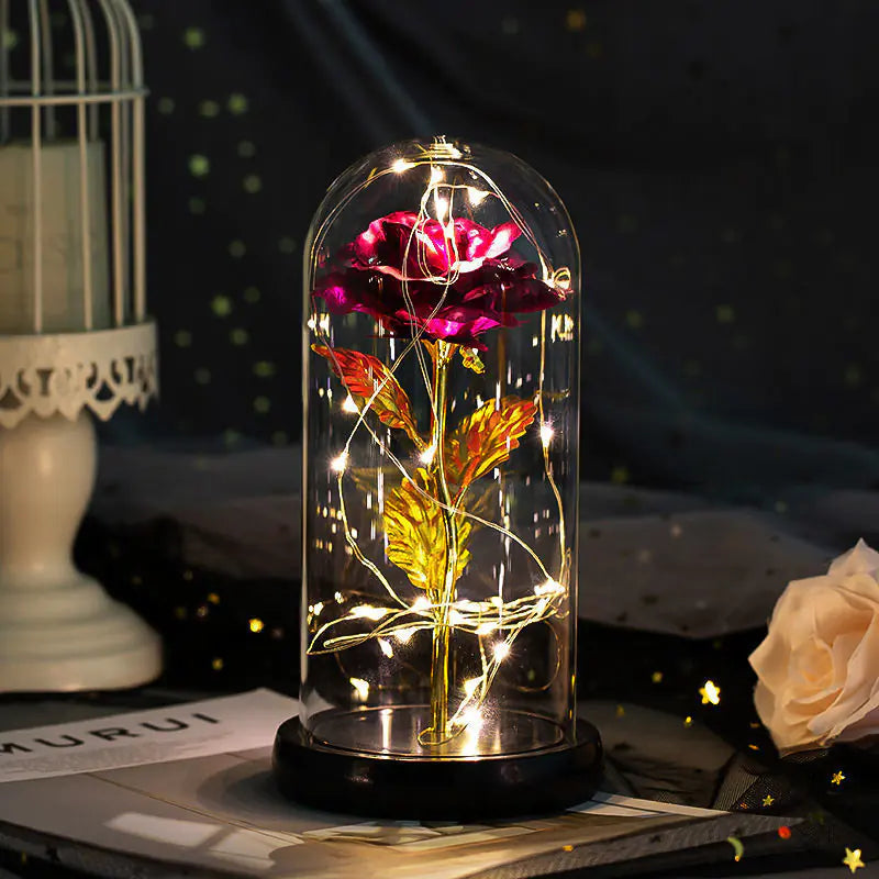 Eternal Rose Dome with lights
