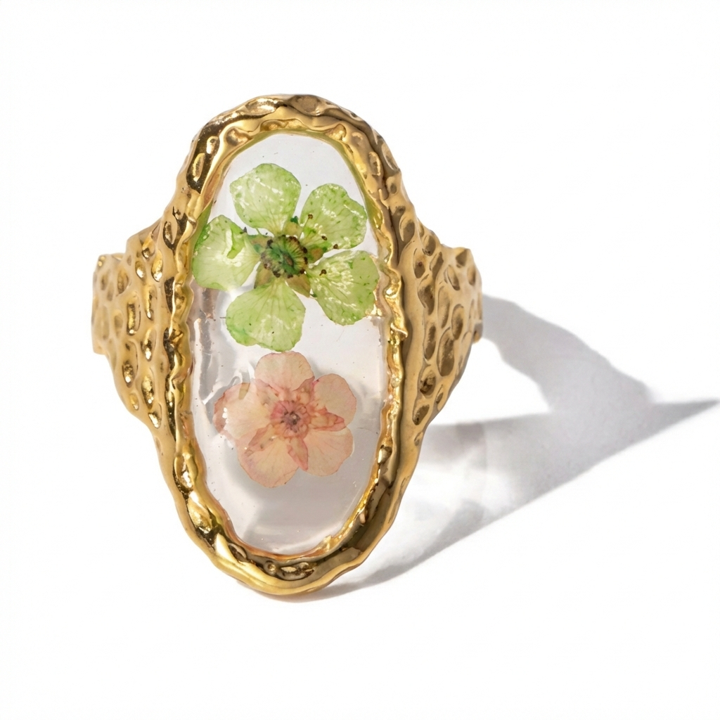 Golden Flower Ring