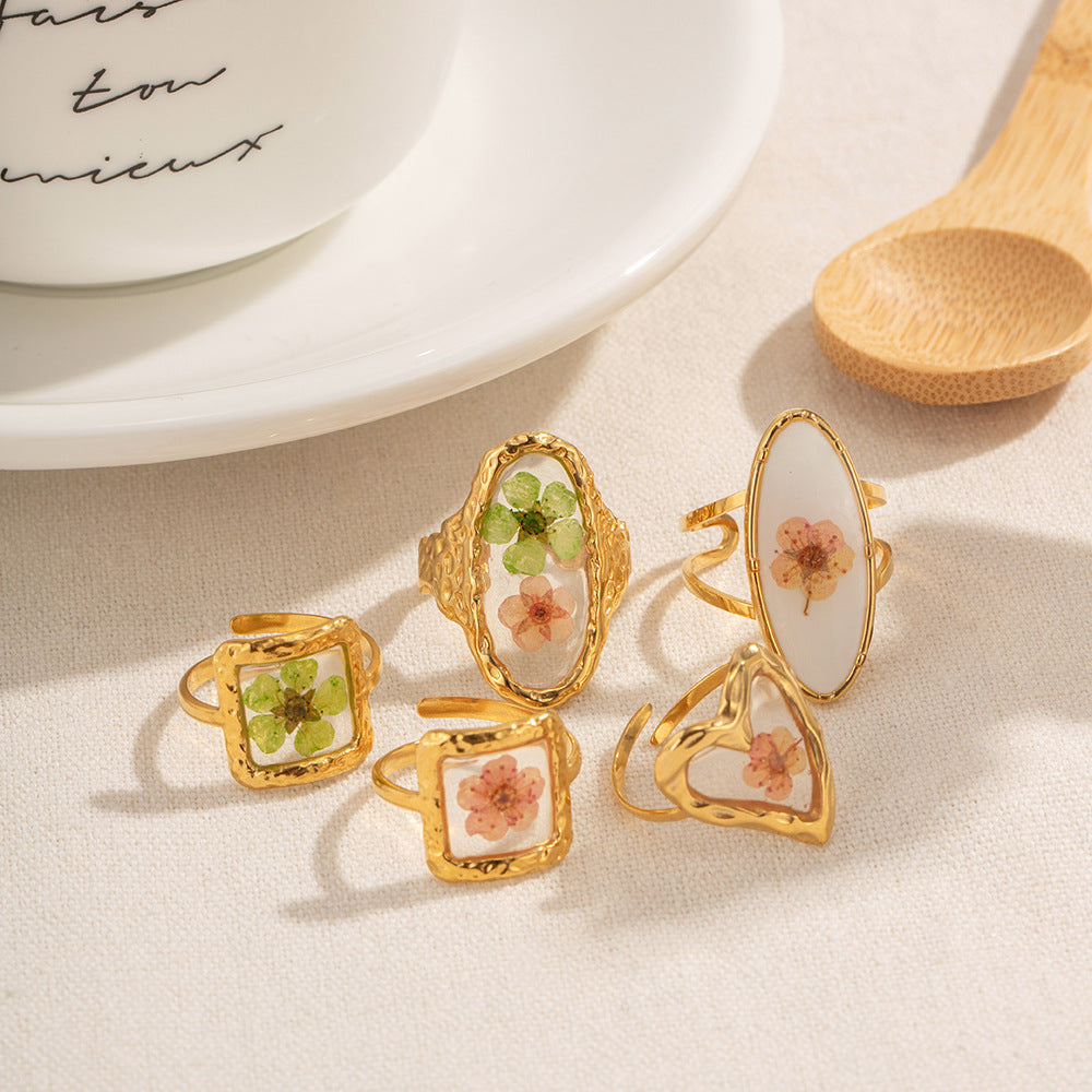 Golden Flower Ring
